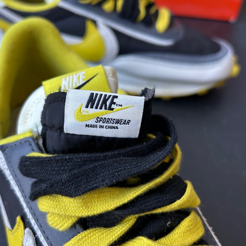 Nike x Sacai x Undercover LDWaffle Black Bright Citron DJ4877-001 Mens Size 10.5 - Picture 9 of 15